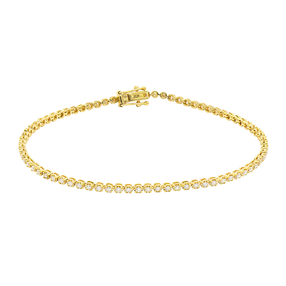 1 Carat Diamond Tennis Bracelet in 18k Gold