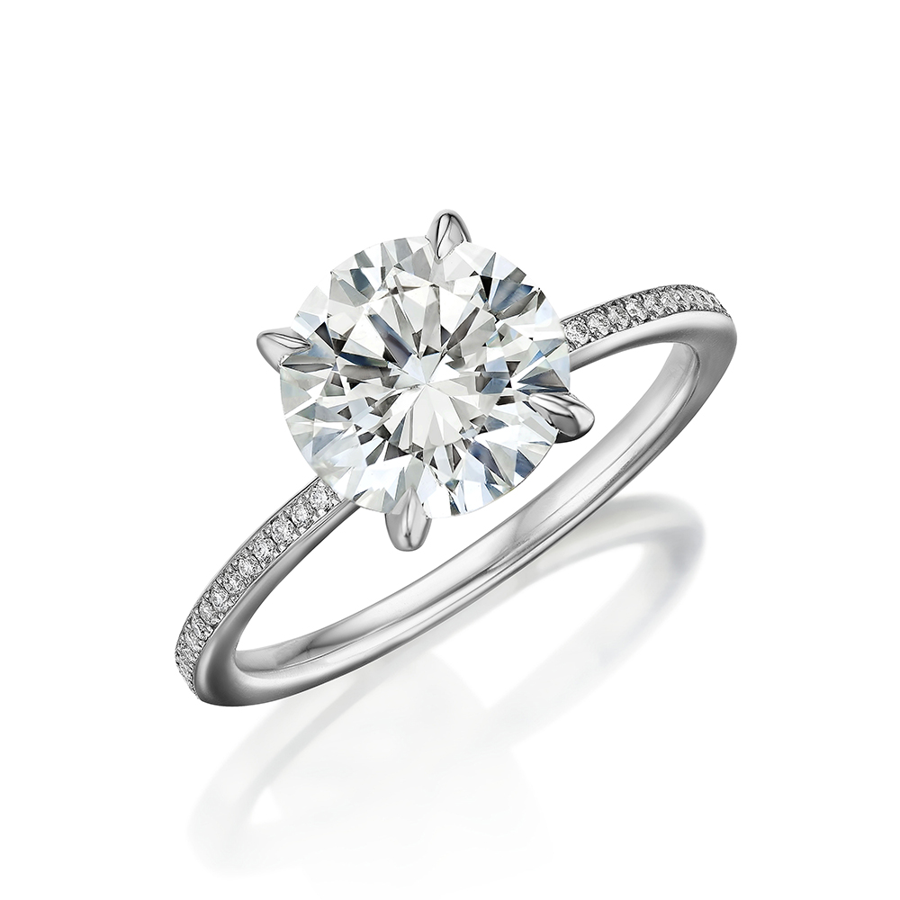 2 carat Round Diamond Anne Ring  | Marisa Perry by Douglas Elliott