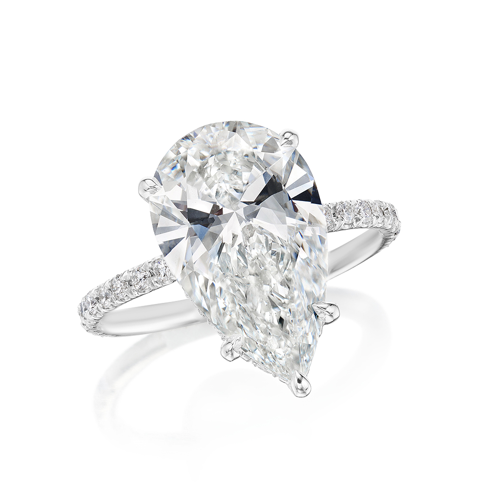 4.52 carat Pear Shape Katherine Ring | Marisa Perry by Douglas Elliott