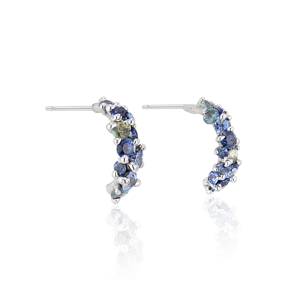 Serena Blue Sapphire Earrings by Jayne Moore