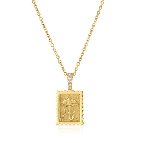 Stamp collection Under the Storm Necklace 18k Yellow Gold | Marisa Perry by Douglas Elliott