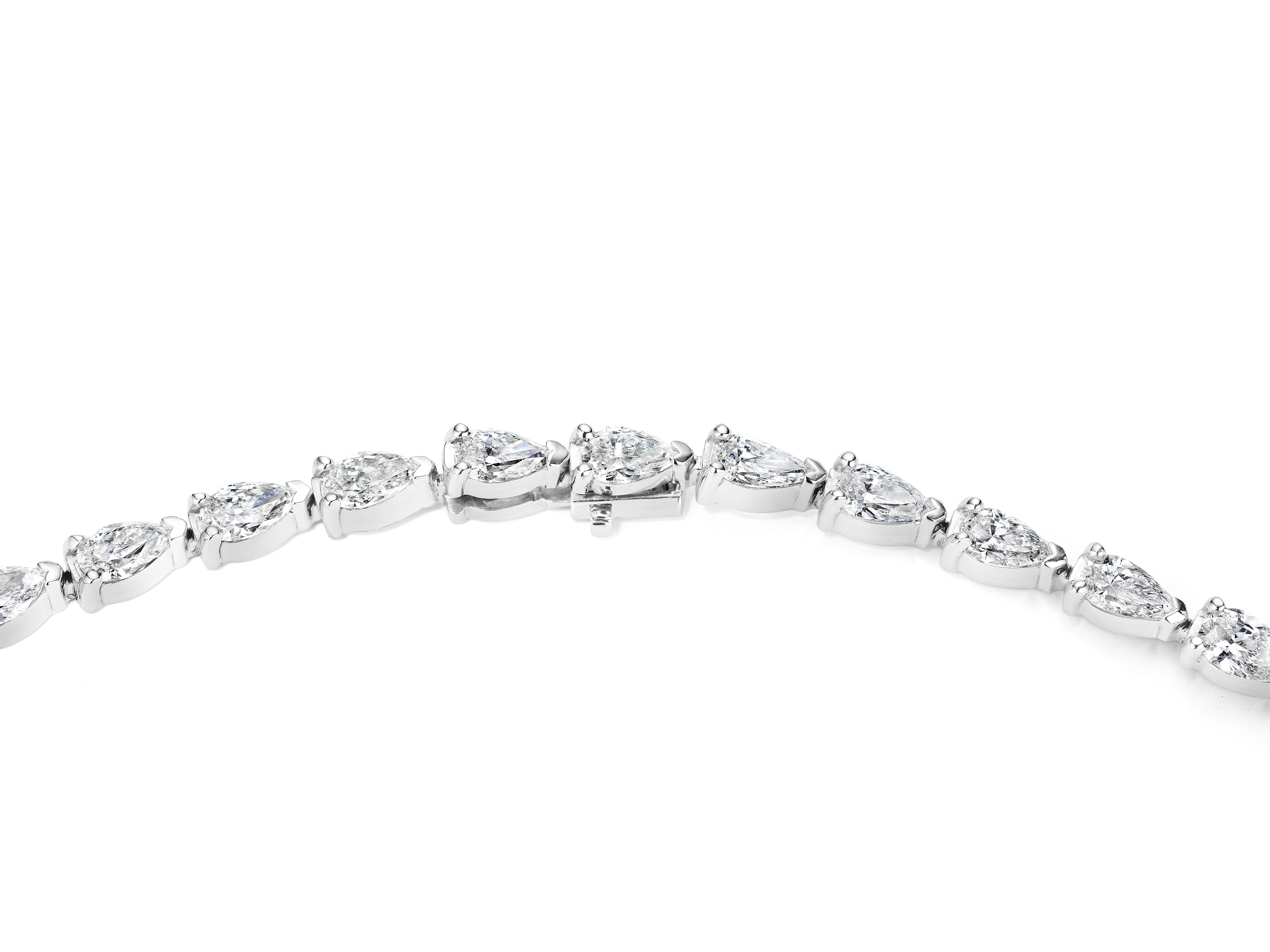 12 Carat Pear Diamond Rivière (Tennis) Necklace | Marisa Perry by Douglas Elliott 12 Carat Pear Diamond Rivière (Tennis) Necklace | Marisa Perry by Douglas Elliott