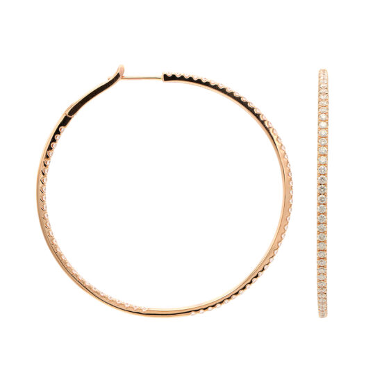 2.39 Carat Diamond Hoops | 18k Gold