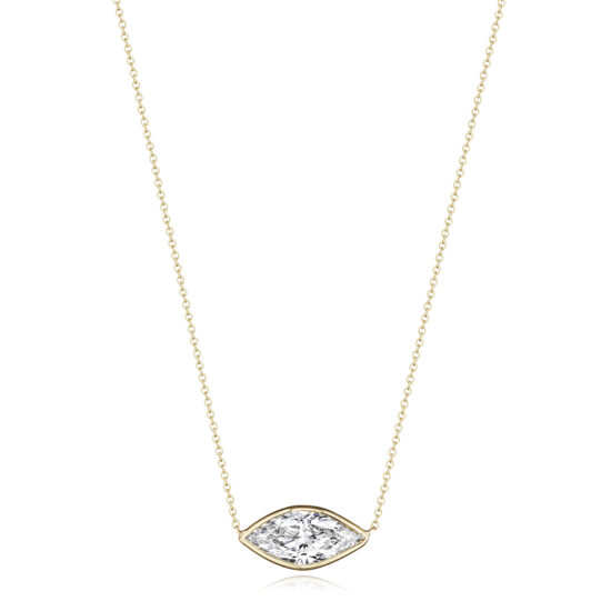 Marquise Diamond Bezel Set Pendant 14k Yellow Gold | Marisa Perry By Douglas Elliott