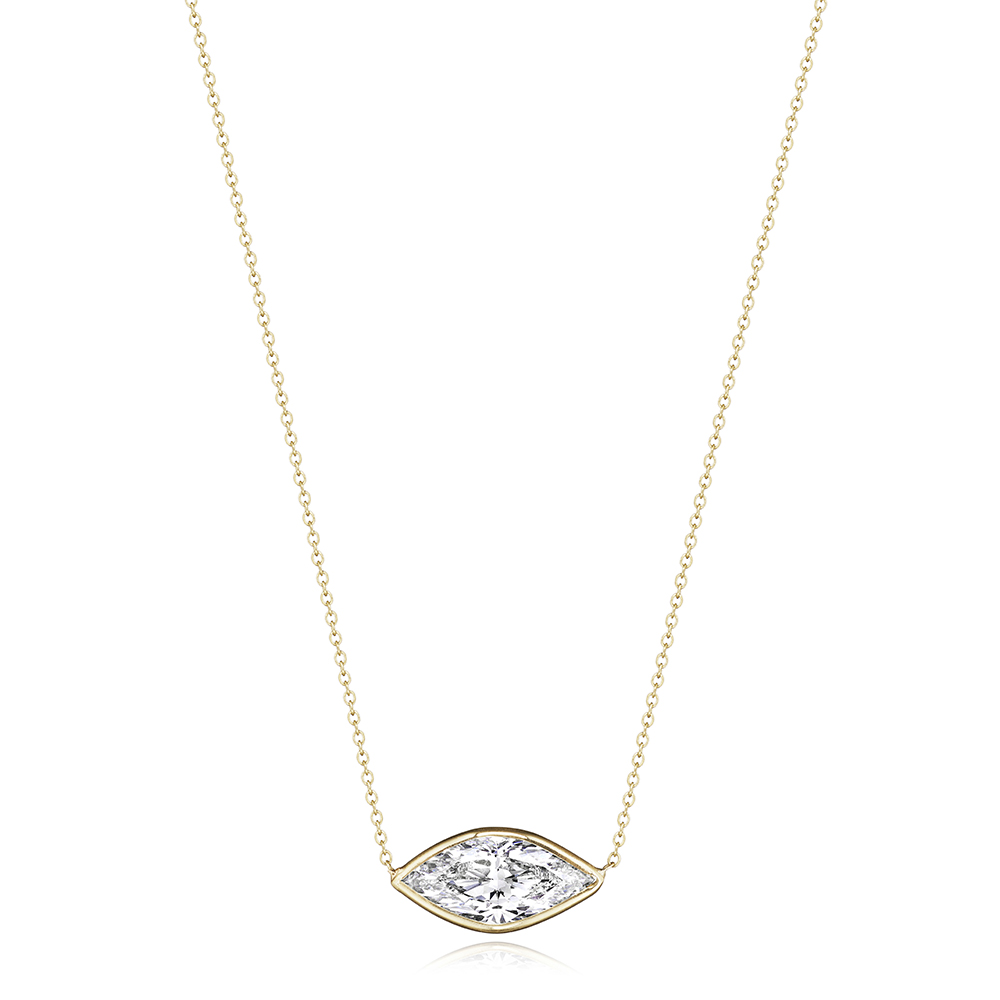 Marquise Diamond Bezel Set Pendant 14k Yellow Gold | Marisa Perry By Douglas Elliott