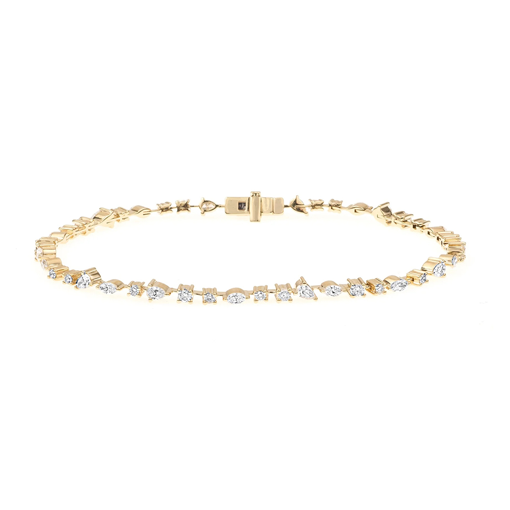 Mixed Diamond Tennis Bracelet | Adina Reyter