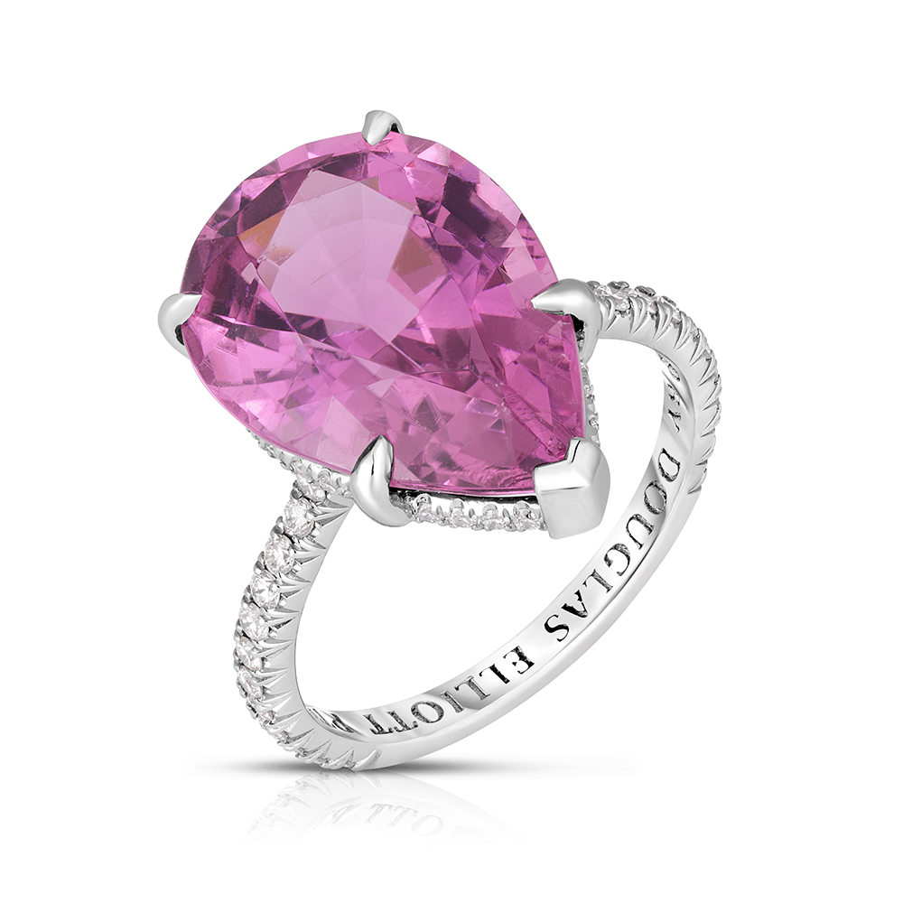 7.98 carat Pear Shape Lilac Tourmaline Katherine Ring | Marisa Perry by Douglas Elliott