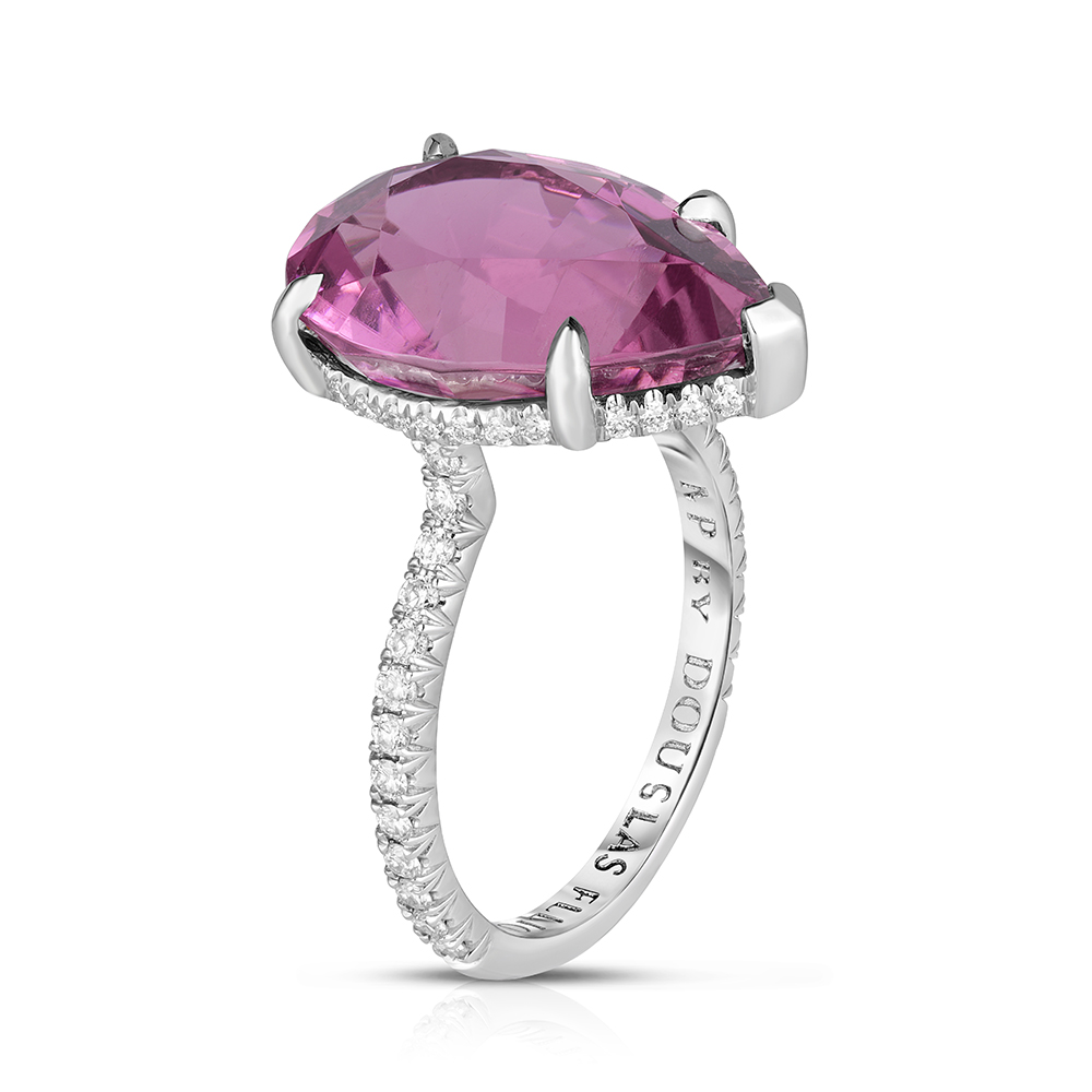 7.98 carat Pear Shape Lilac Tourmaline Katherine Ring | Marisa Perry by Douglas Elliott