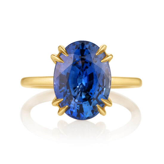 Oval Blue Sapphire DE 2000 18k Yellow Gold | Marisa Perry by Douglas Elliott