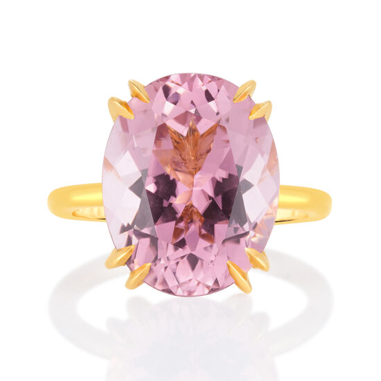 Oval Pink Tourmaline DE 2000 18k Yellow Gold | Marisa Perry by Douglas Elliott