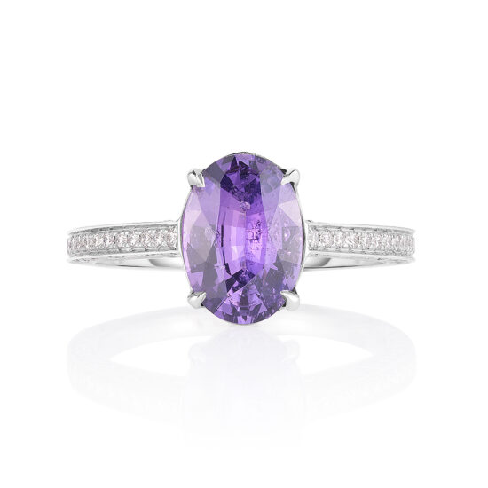 Royal Setting with a Purple Sapphire | Marisa Perry by Douglas Elliott