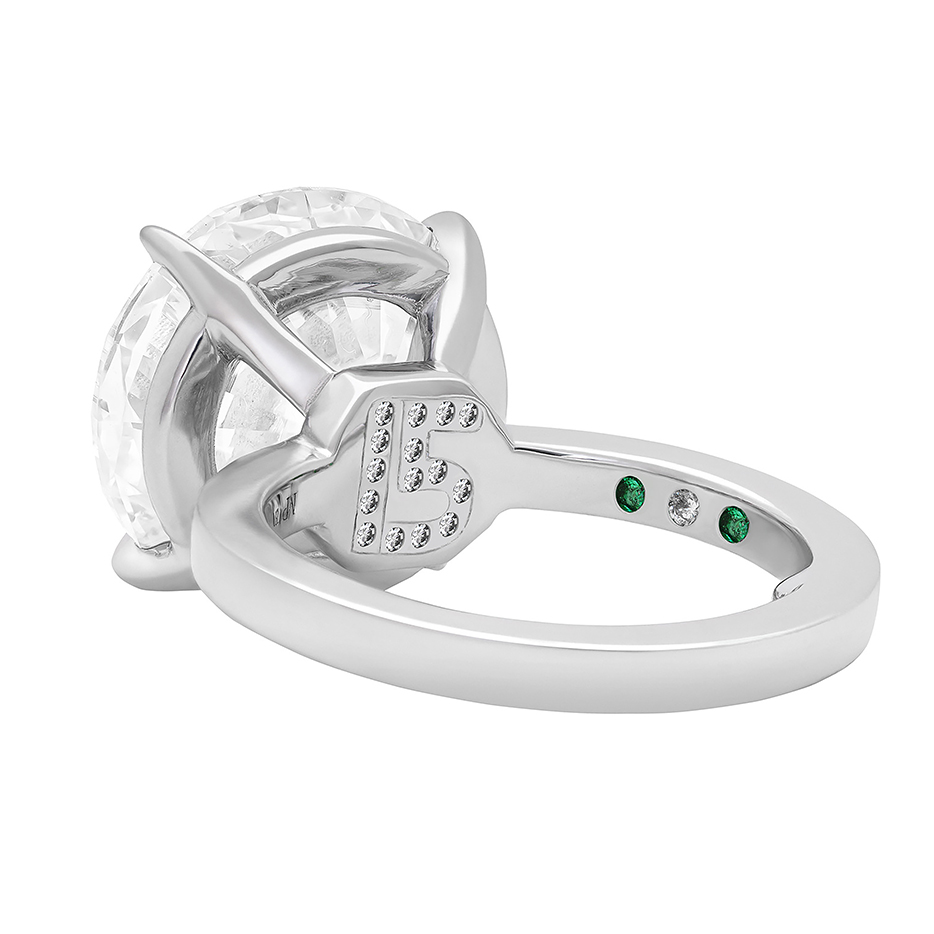 The 8.69ct Round Brilliant Cut Tamra Ring